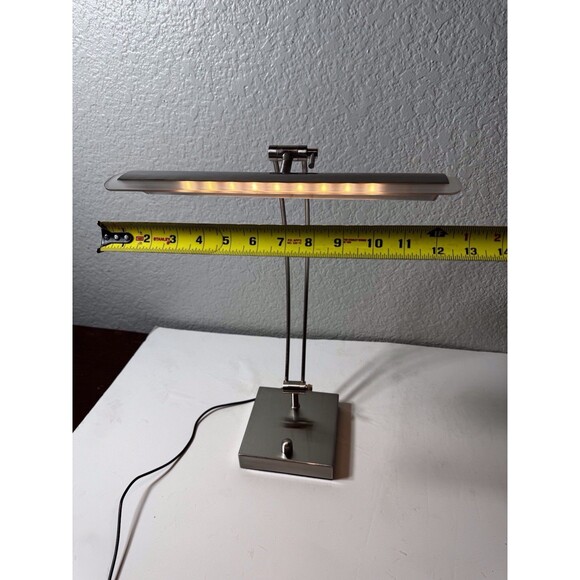 Adesso 5090-22 Esquire LED Desk Lamp 13-19in 9W Full Spectrum Brushed Steel Lamp - Picture 11 of 11